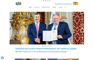 Website for the Bavarian State Chancellery